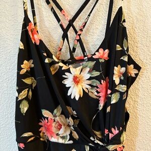 Floral knee length dress